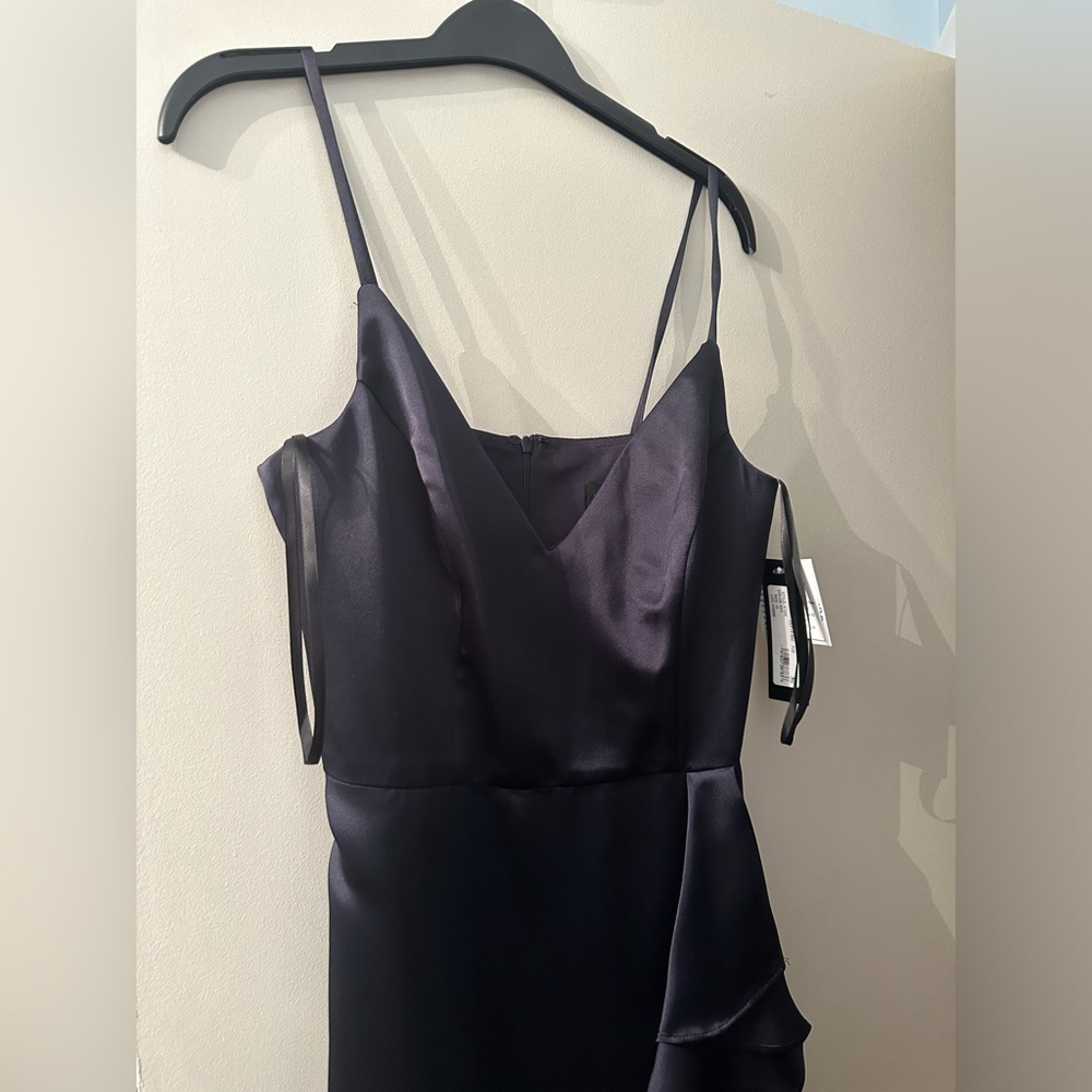 Beautiful navy blue sateen party dress